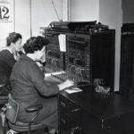 Kvinder på Carlsbergs telefoncentral, 1960