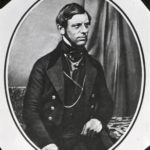J.C. Jacobsen fotograferet året før, han opfører bryggeriet Carlsberg på Valby Bakke.