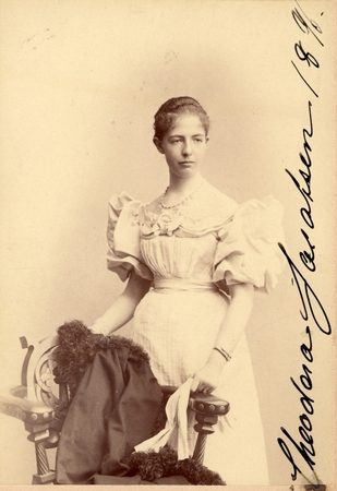 Theodora Jacobsen, Carl og Ottilias datter, 1896.